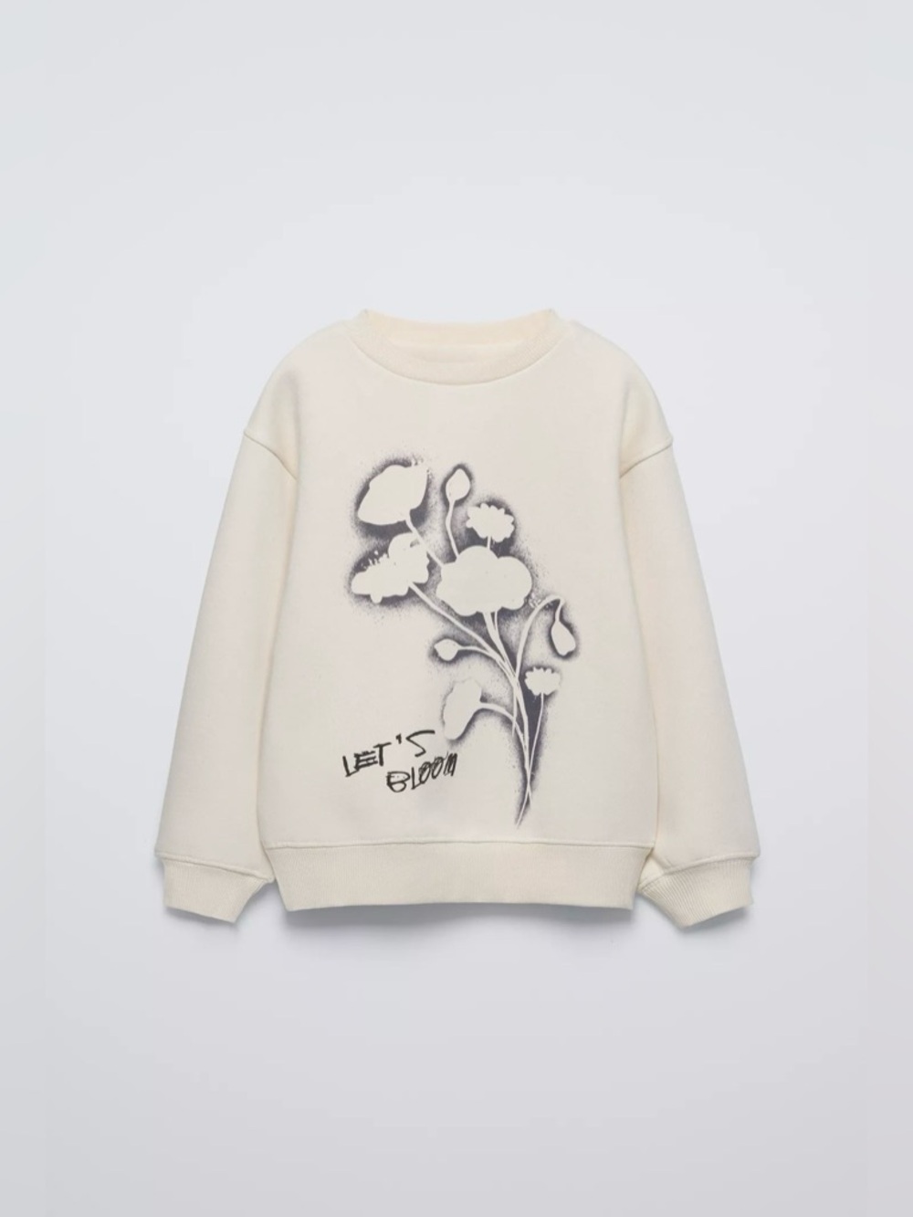 ZARA…. Floral Print Sweatshirt